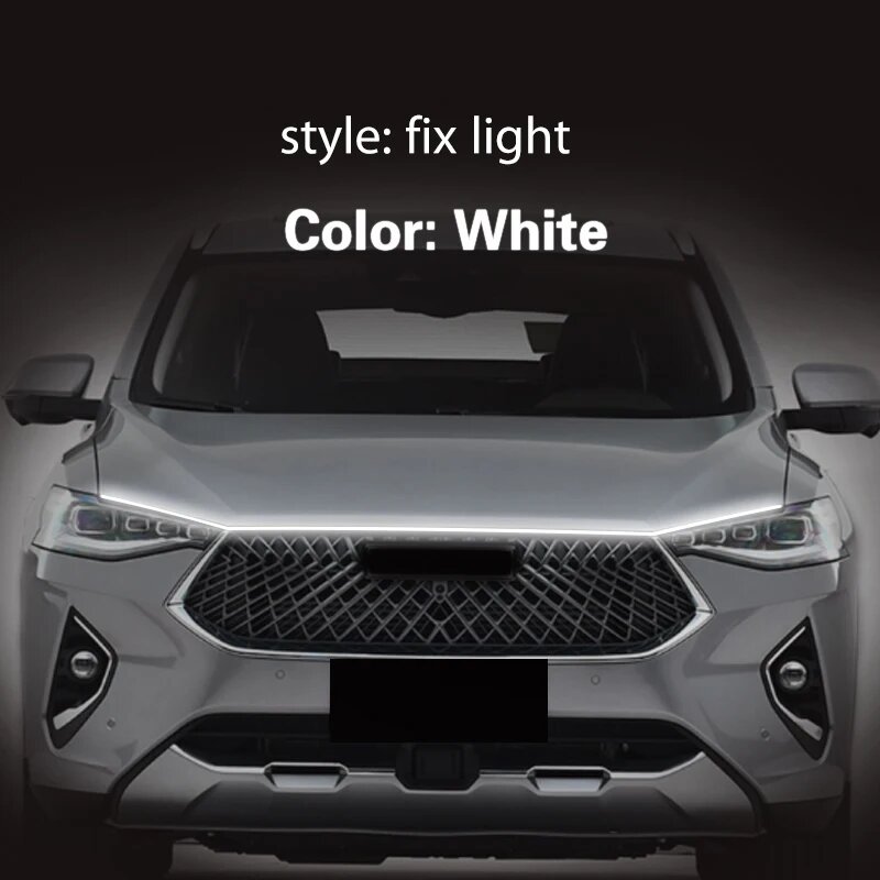 1 шт. для Haval F7 F7X 2019-2021 Противотуманные фары DRL светодиодный дневные ходосветильник декоративные атмосферные лампы DRL светодиодный ные Автомобильные фары s-полосы, 180cm, White