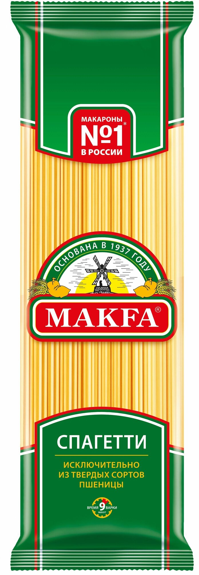 Макароны Makfa Спагетти, из твердых сортов пшеницы, без добавок, 450 г