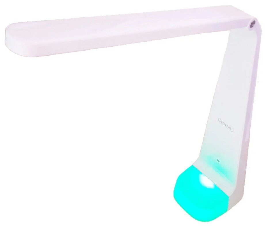 Настольная лампа 9W rgb основание сенс. вкл. настольная светодиодная 460Лм General белый, складная — фото 1
