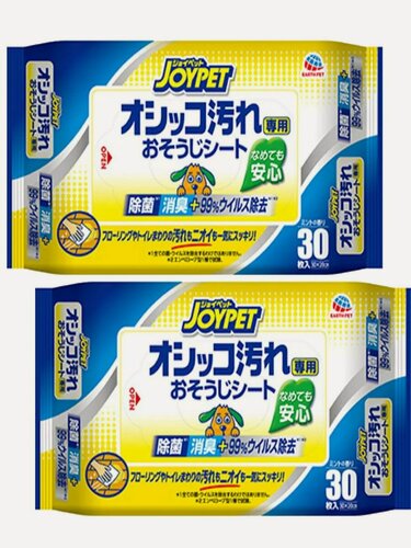 Изображение товара Влажные антибактериальные салфетки Japan Premium Pet для уборки дома и туалета собак и кошек, 60шт