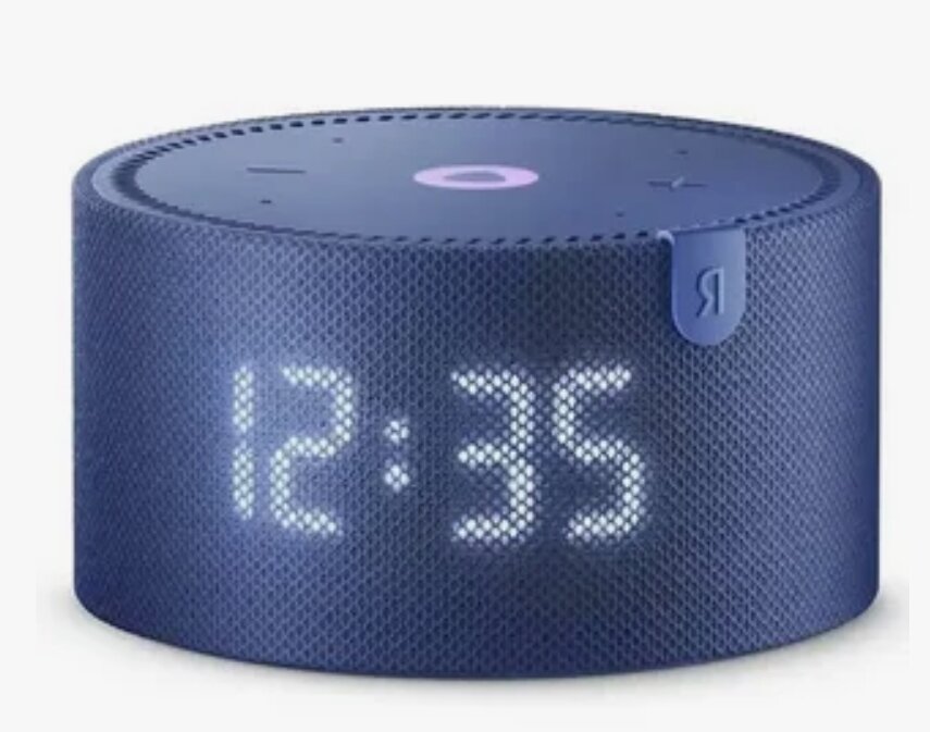 Умная Смарт колонка Яндекс Мини 2 с голосовым помощником Алиса черная/синяя — фото 1