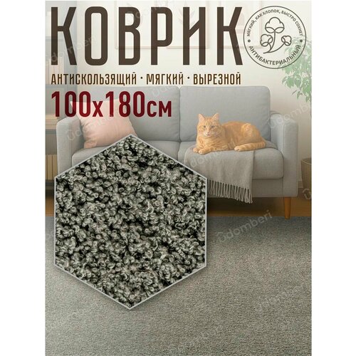 фото Ковер комнатный напольный с ворсом для зала 100х180 vdomberi