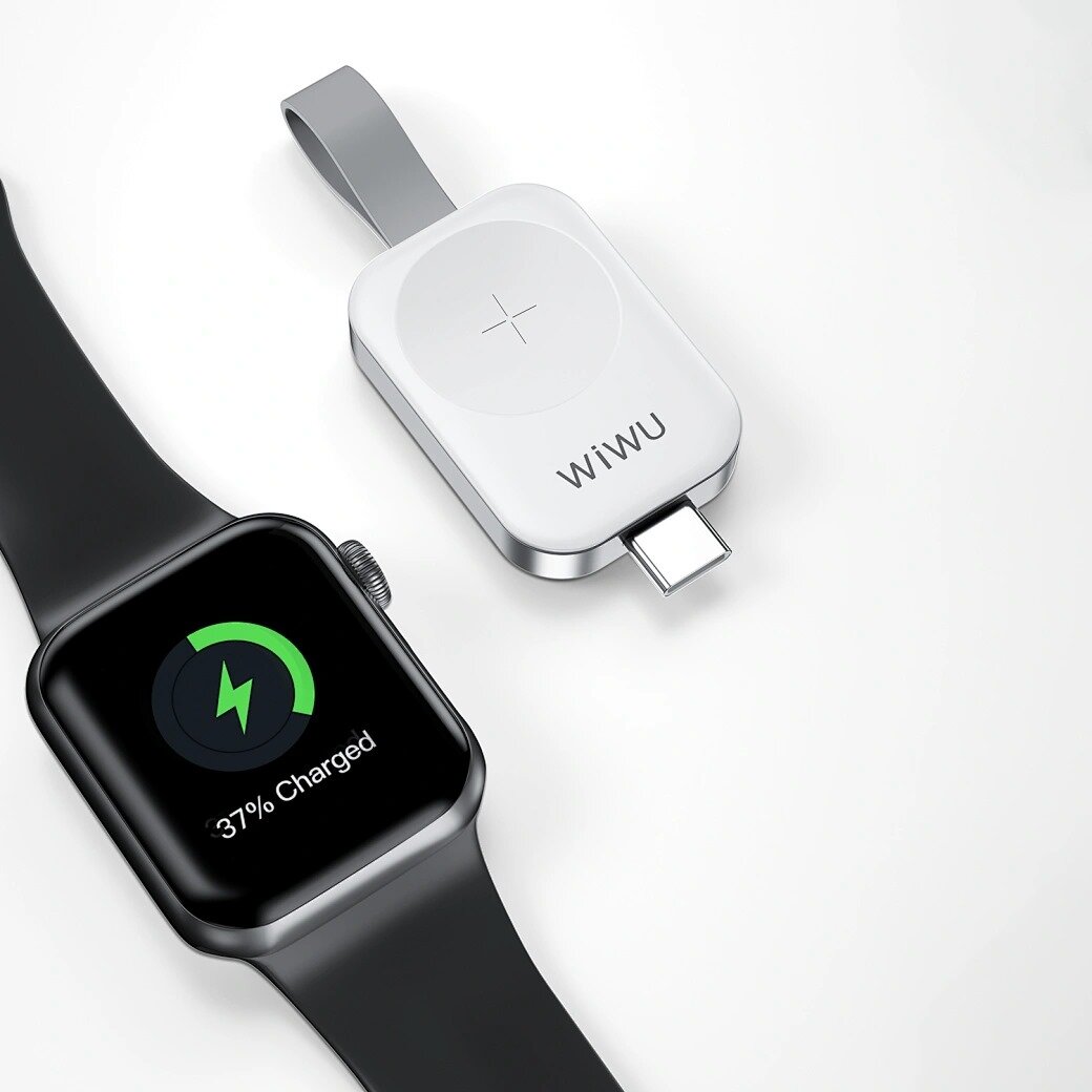 Беспроводное зарядное устройство для Apple Watch / Wiwu M16 Pro / Белый