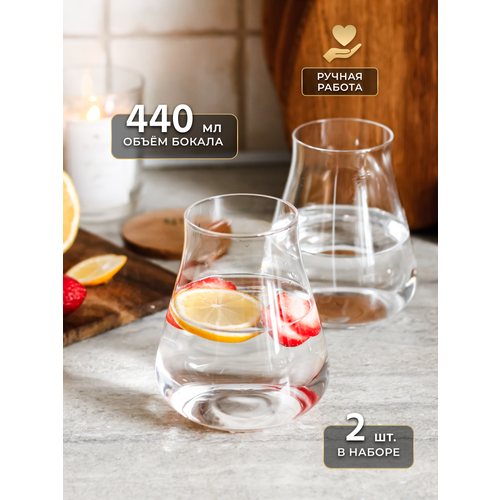 Бокалы для вина и шампанского 2 шт. подарочный набор