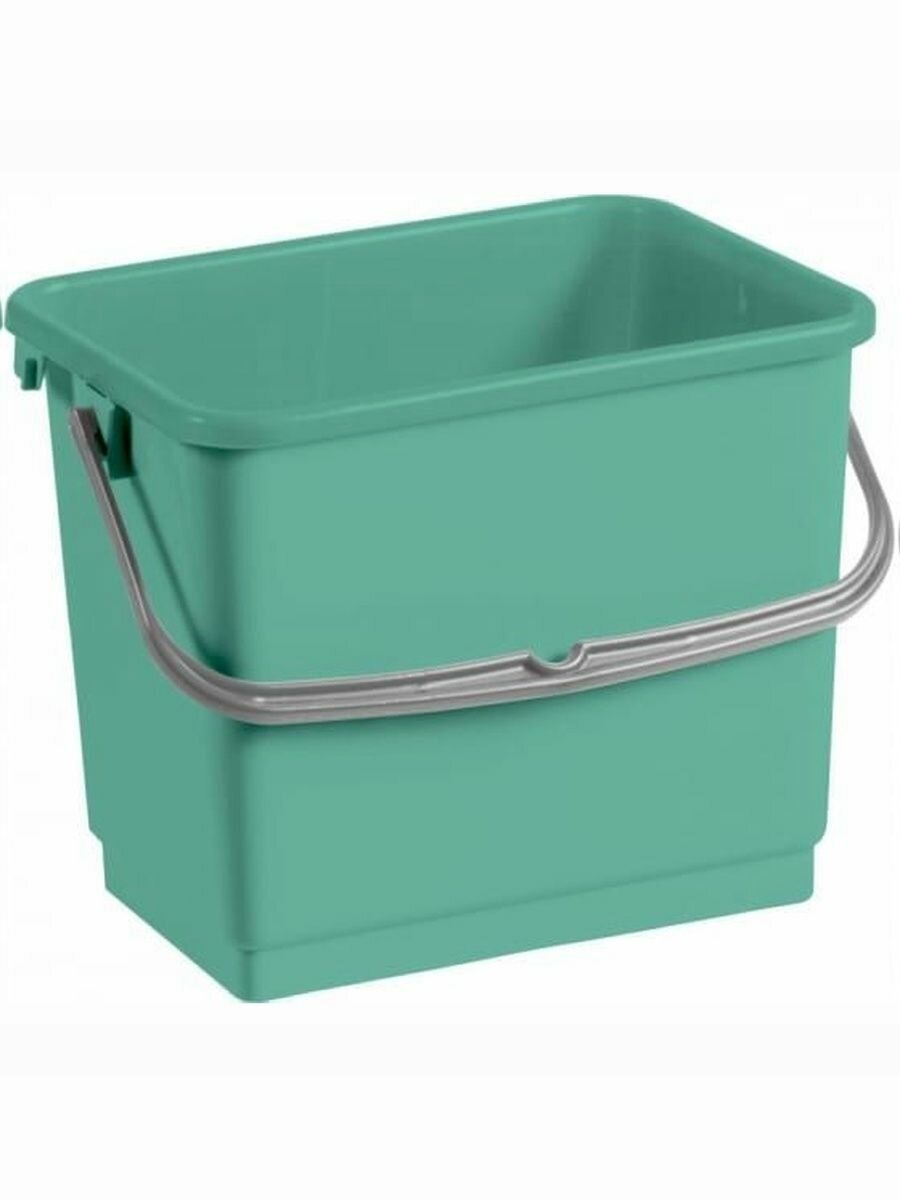 Пластиковое ведро, TTS 4 л, зеленое -хозяйственное, для мытья полов и уборки. — фото 1