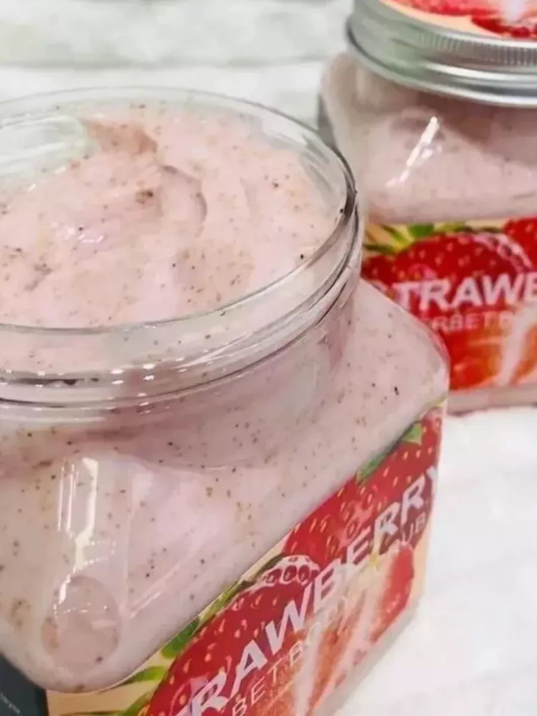 Скраб для тела и лица очищающий пилинг Wokali Sherbet Body Scrub, 500 мл — фото 1
