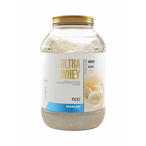 Протеин Maxler Ultra Whey, 1500 гр., ванильное мороженое