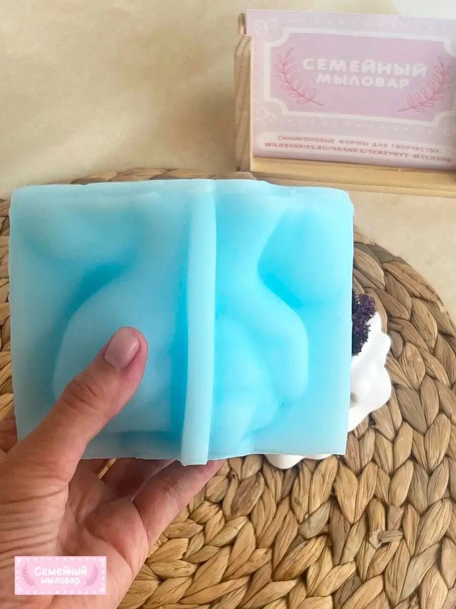 Силиконовый молд для гипса в форме девушки для вазы кашпо — фото 1