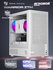 Корпус Warrior Z7M + закаленное стекло, Micro-ATX, Mini-ITX, белы...