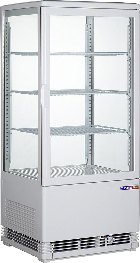 Холодильная витрина COOLEQ CW-85 WHITE , LED-освещение, 85 литров