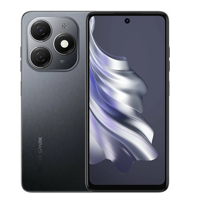 Смартфон Tecno Spark 20 (8/128Gb) черный / Gravity Black
