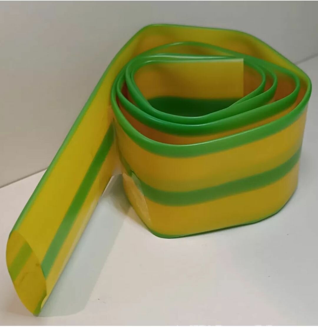 Трубка термоусаживаемая 24/10 мм Желто-зеленый 1м