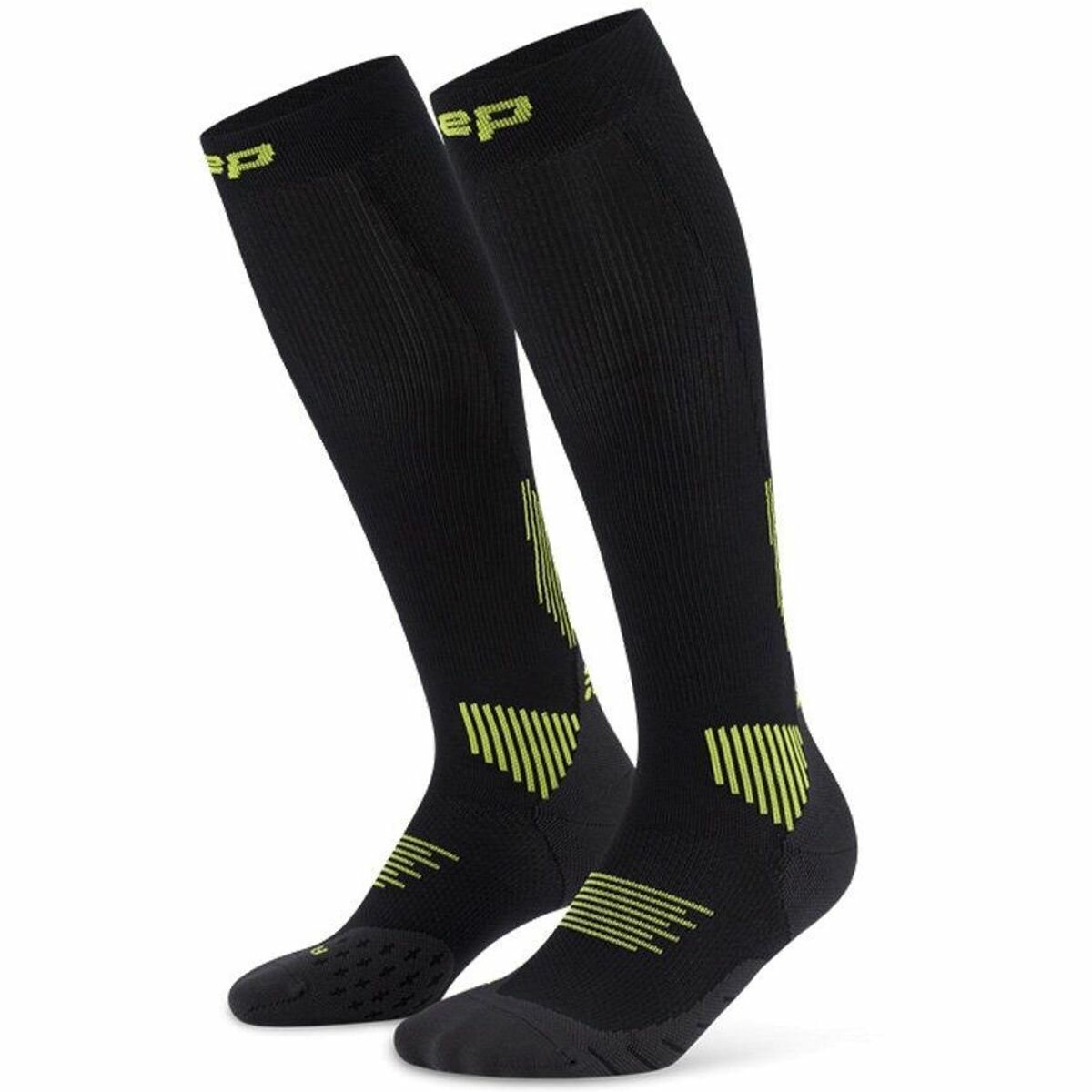 Гольфы компрессионные Cep CORE RUN SOCKS, TALL, 5.0, размер III, черный/зеленый