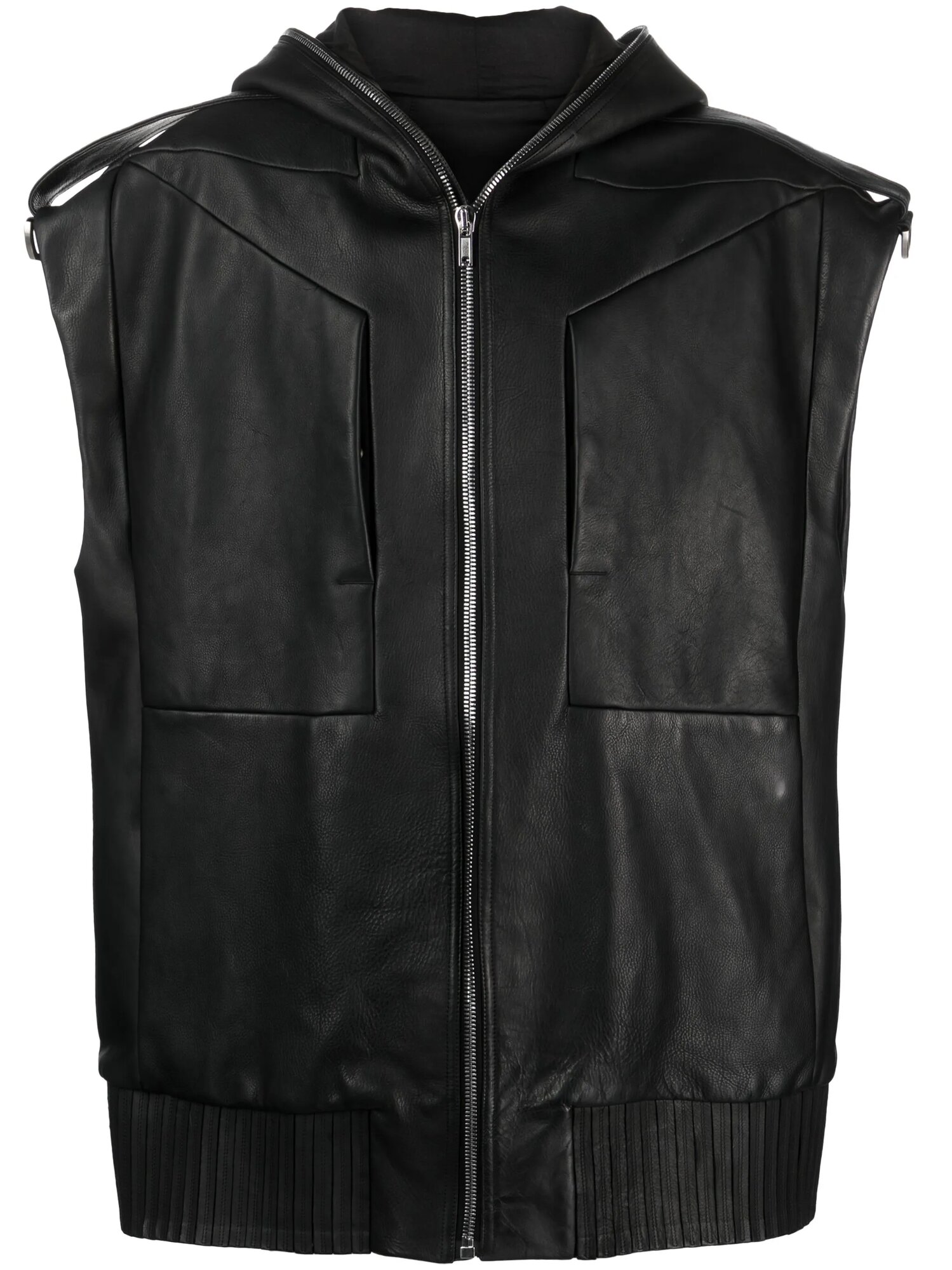 Куртка кожаная Rick Owens, размер 48, черный