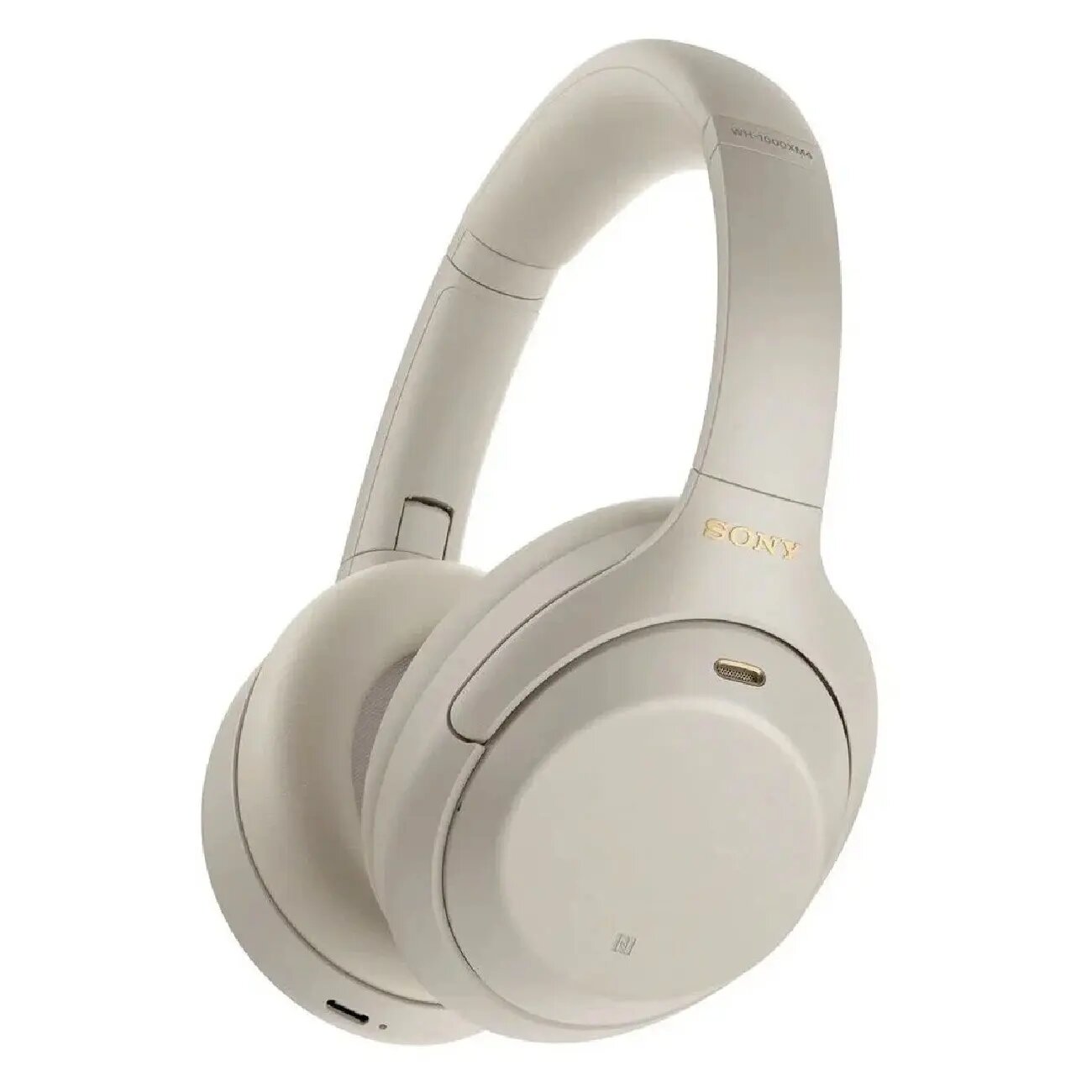 Наушники Sony WH-1000XM4, беспроводные, накладные, L-образный разъём, IPX7, серебристые