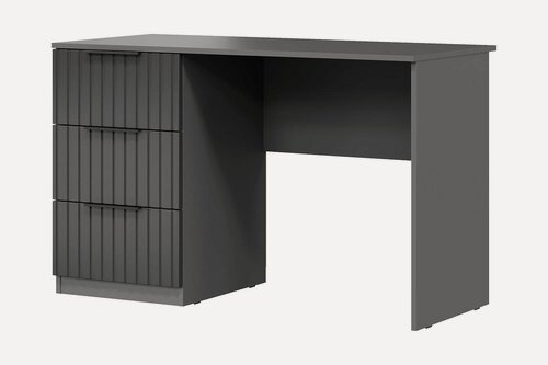 Изображение товара Письменный стол Хилтон тип 2, 120х75,4х55 см, серый графит, графит матовый