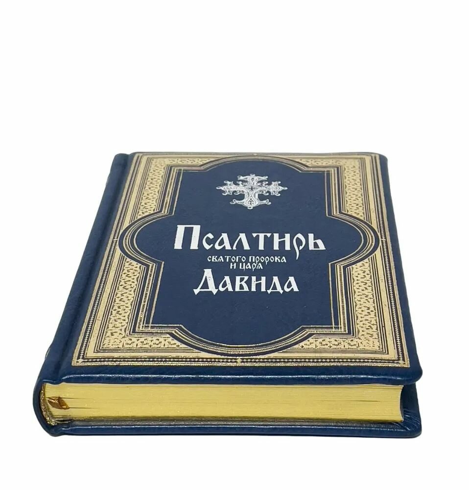 Псалтирь св. прор. и царя Давида в кожаном переплете, гражд. шрифт: подарочное издание — фото 1
