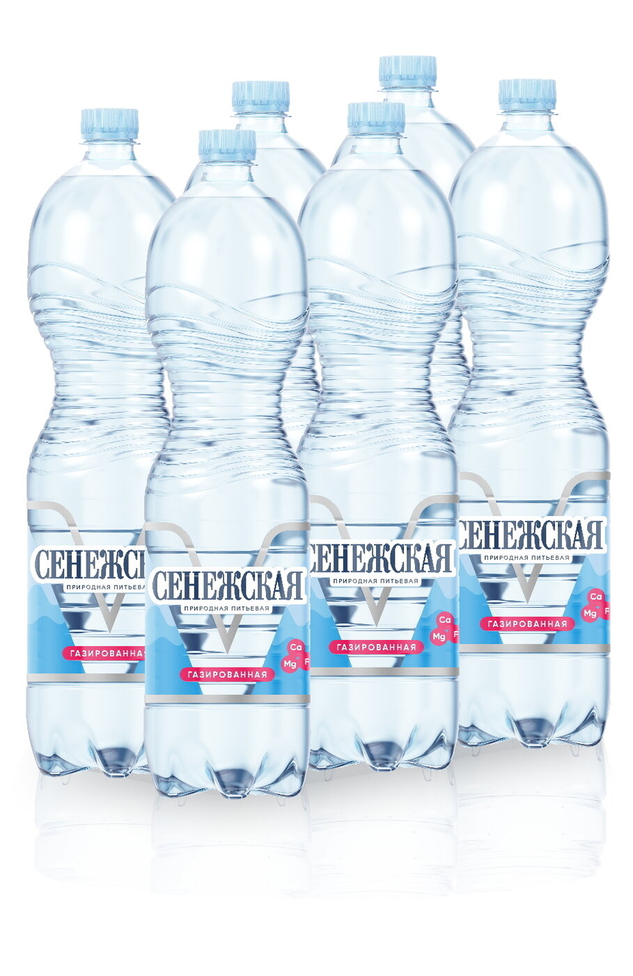Вода газированная Сенежская питьевая, 1,5л х 6шт