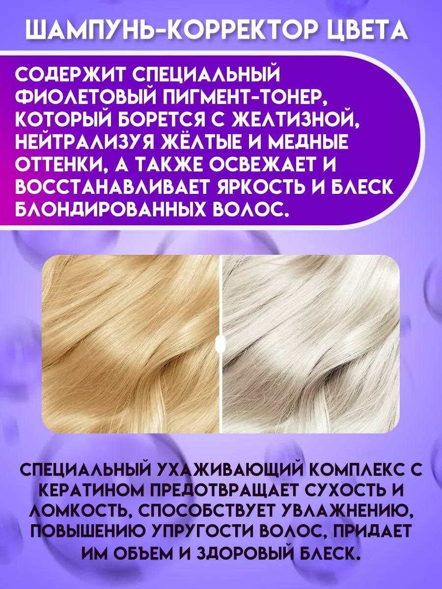 Floresan Фиолетовый шампунь Floresan «Корректор цвета» от желтизны, 300 мл — фото 1