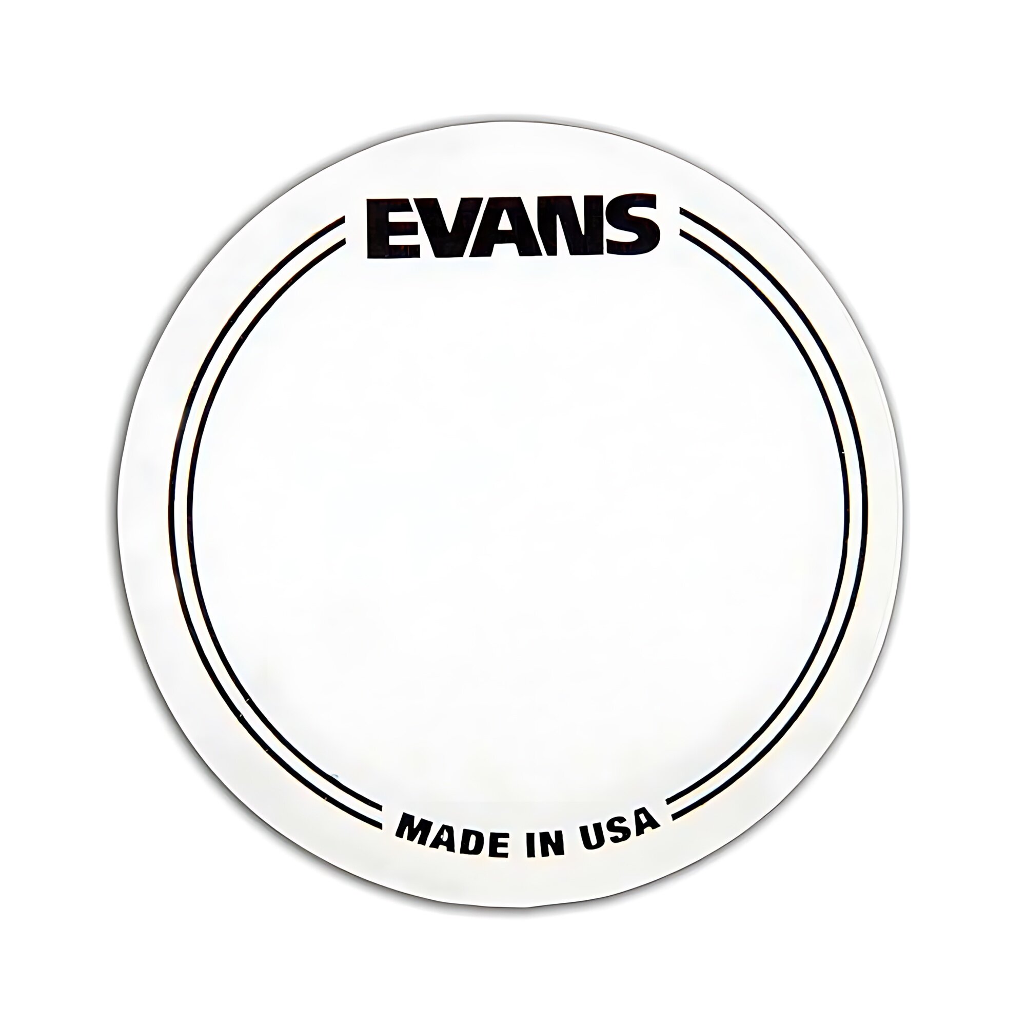 Наклейка на рабочий пластик бас-барабана, прозрачная, одиночная педаль, Evans EQPC1 EQ