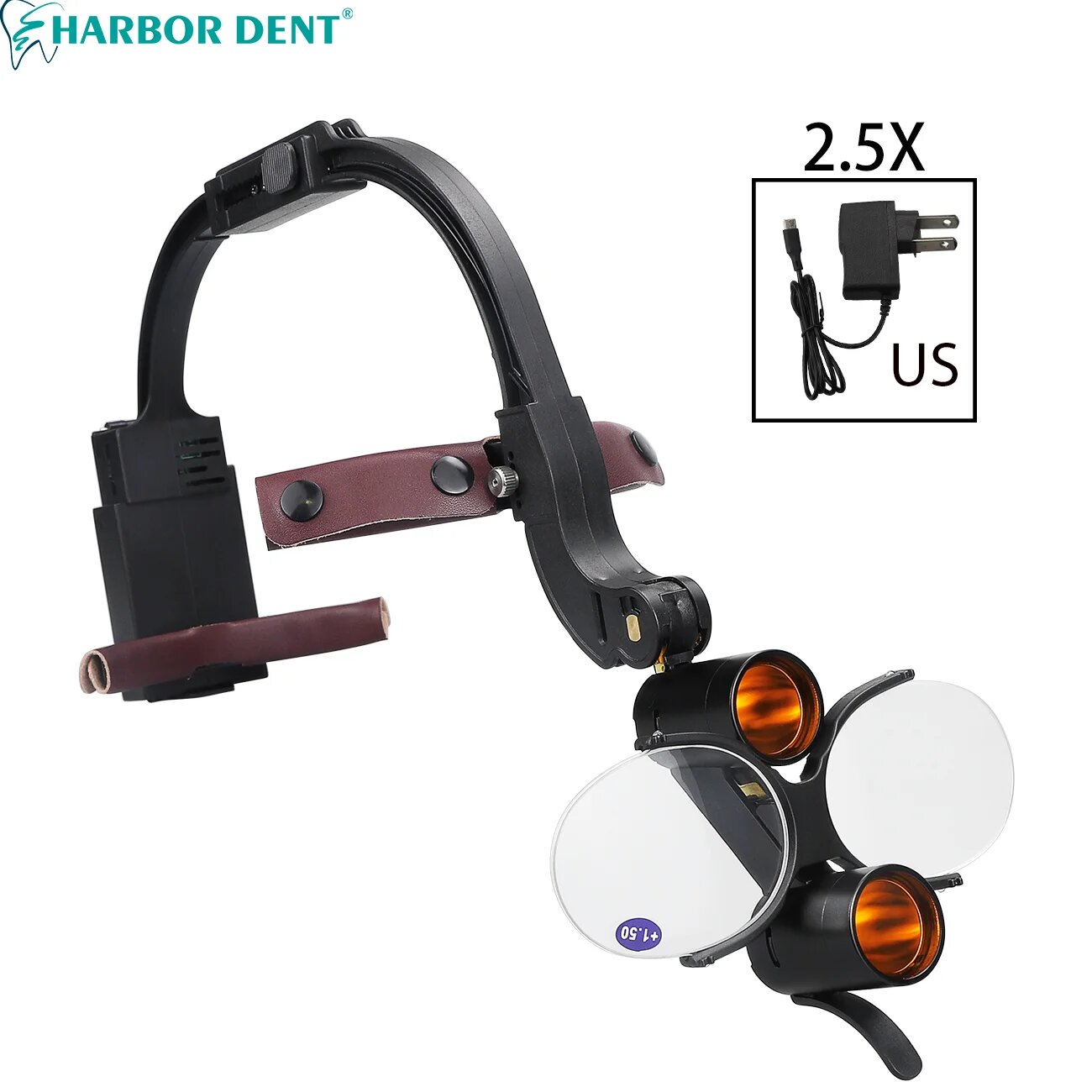 HARBOR DENT стоматологическая светодиодная лампа 5 Вт, 2.5X US plug