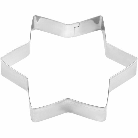 Набор форм Mallony Torta 4 шт для выпечки и вырубки теста звезда нерж. сталь (108358)