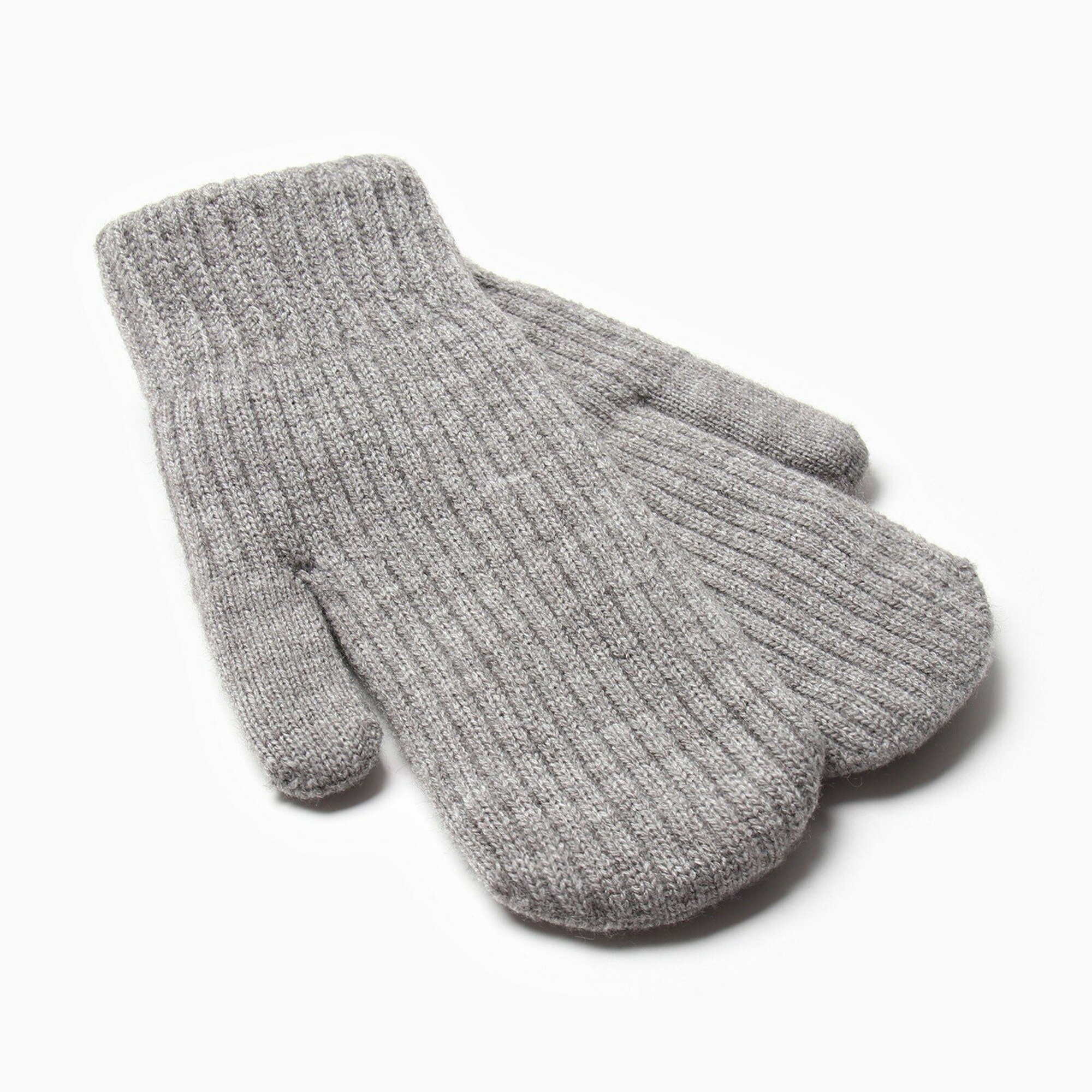 Варежки Minaku для женщин, размер 22 см, серый