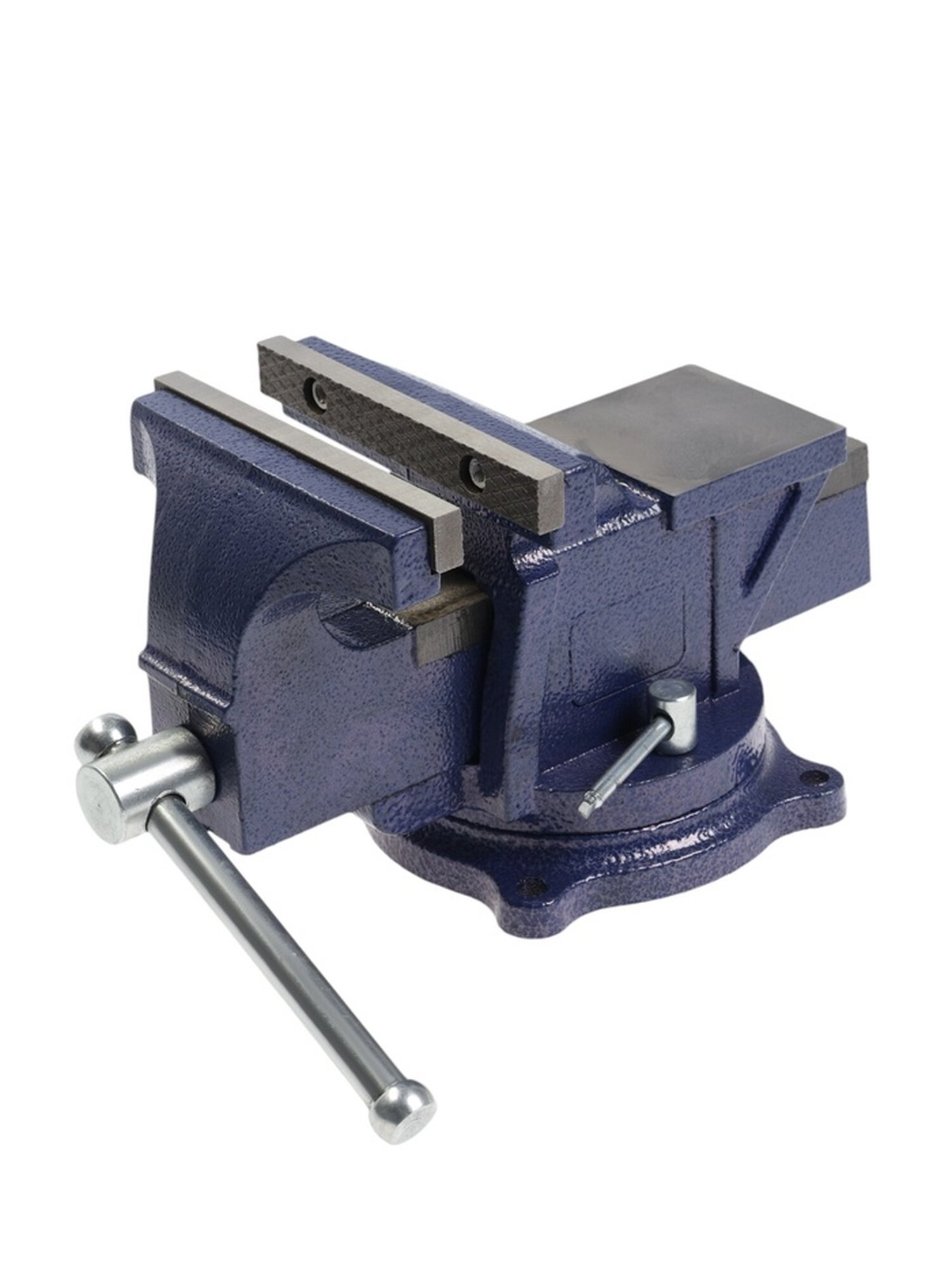 Тиски слесарные поворотные тундра с наковальней высокопрочный чугун ВЧ-40 125 мм