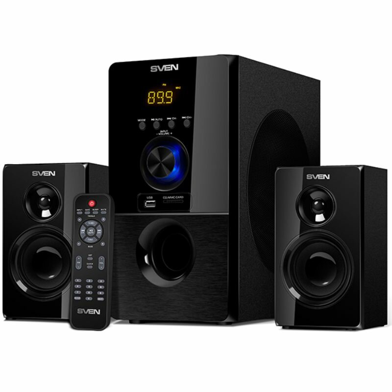 Акустическая система SVEN MS-2050, фронтальные колонки, встроенный Bluetooth, фазоинверторный тип