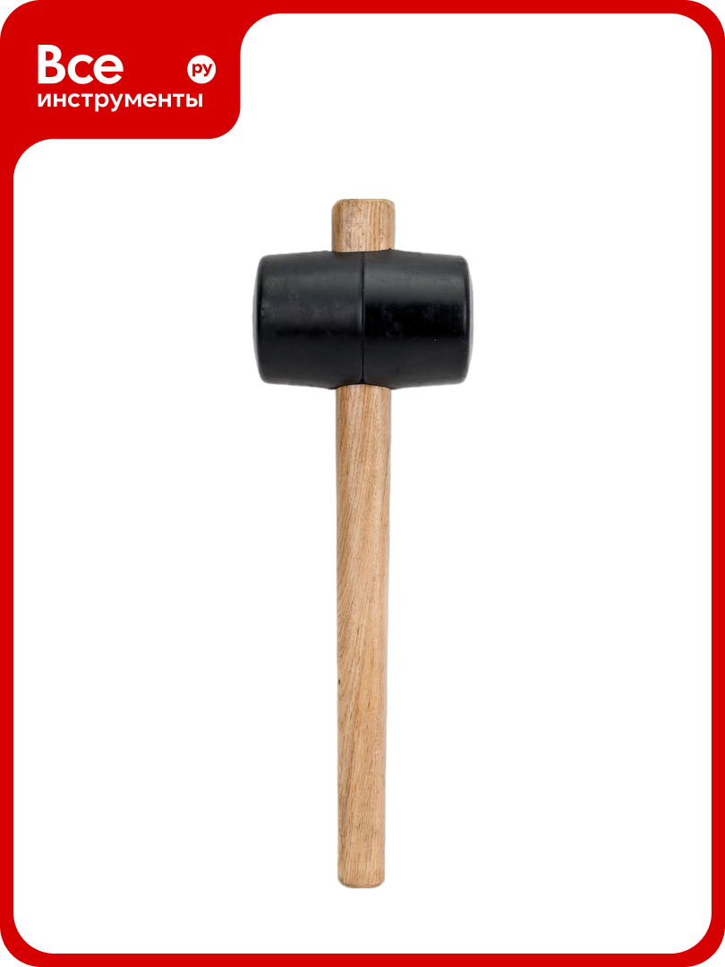 Киянка ULTIMA деревянная рукоятка 680 г черная резина 121043