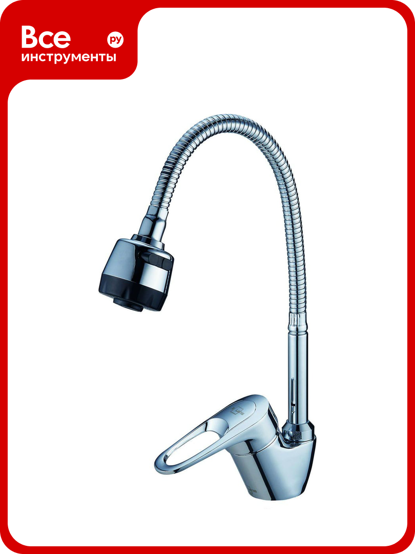 Смеситель для кухни Solone с гибким изливом LOP4 B043