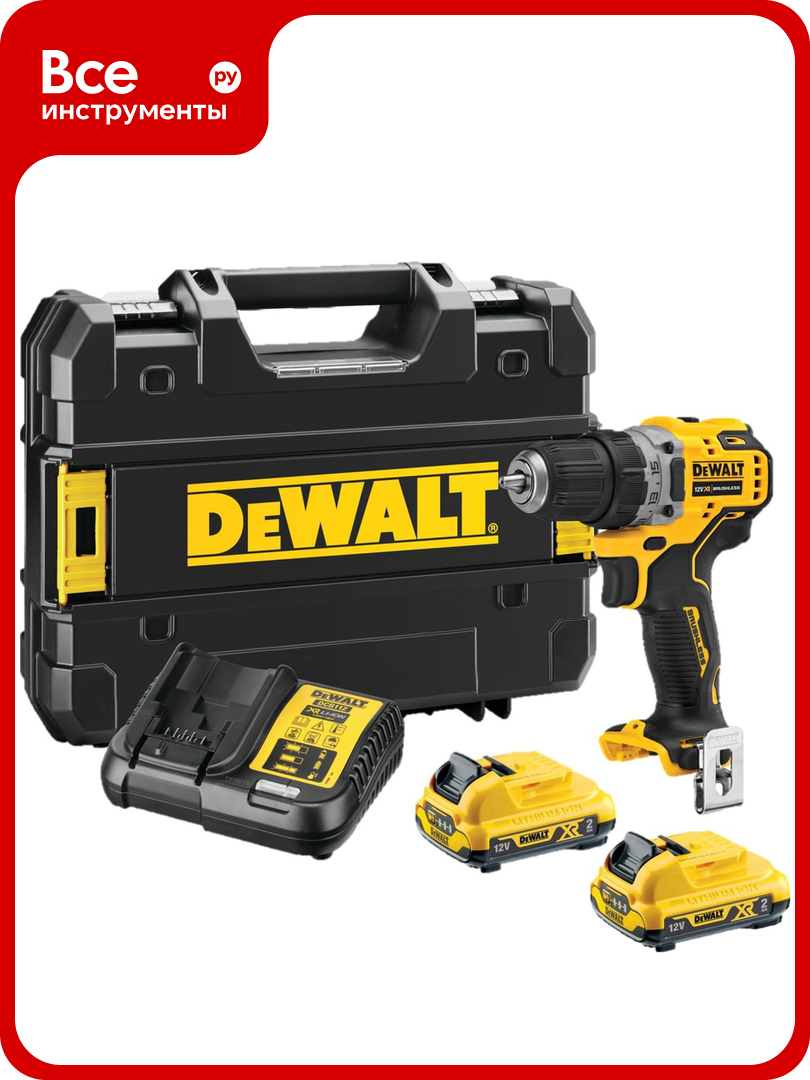 Компактная дрель-шуруповерт Dewalt XR 12В DCD701MD1E-A9