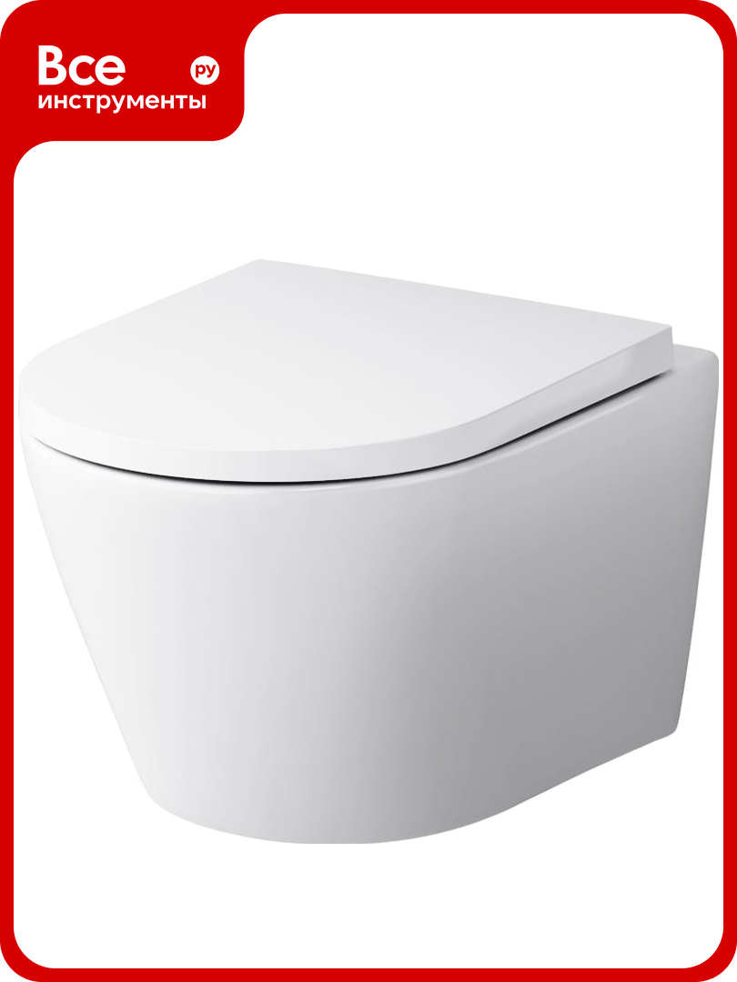 Подвесной унитаз AM.PM Sense FlashClean с сиденьем микролифт C741701SC