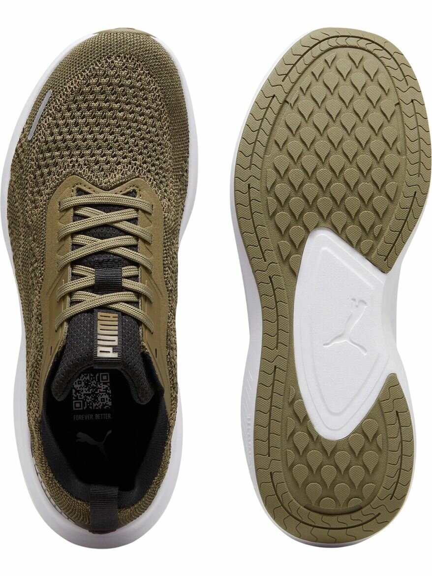 Кроссовки PUMA Skyrocket Lite Engineered, полнота F, размер 9 UK, зеленый — фото 1