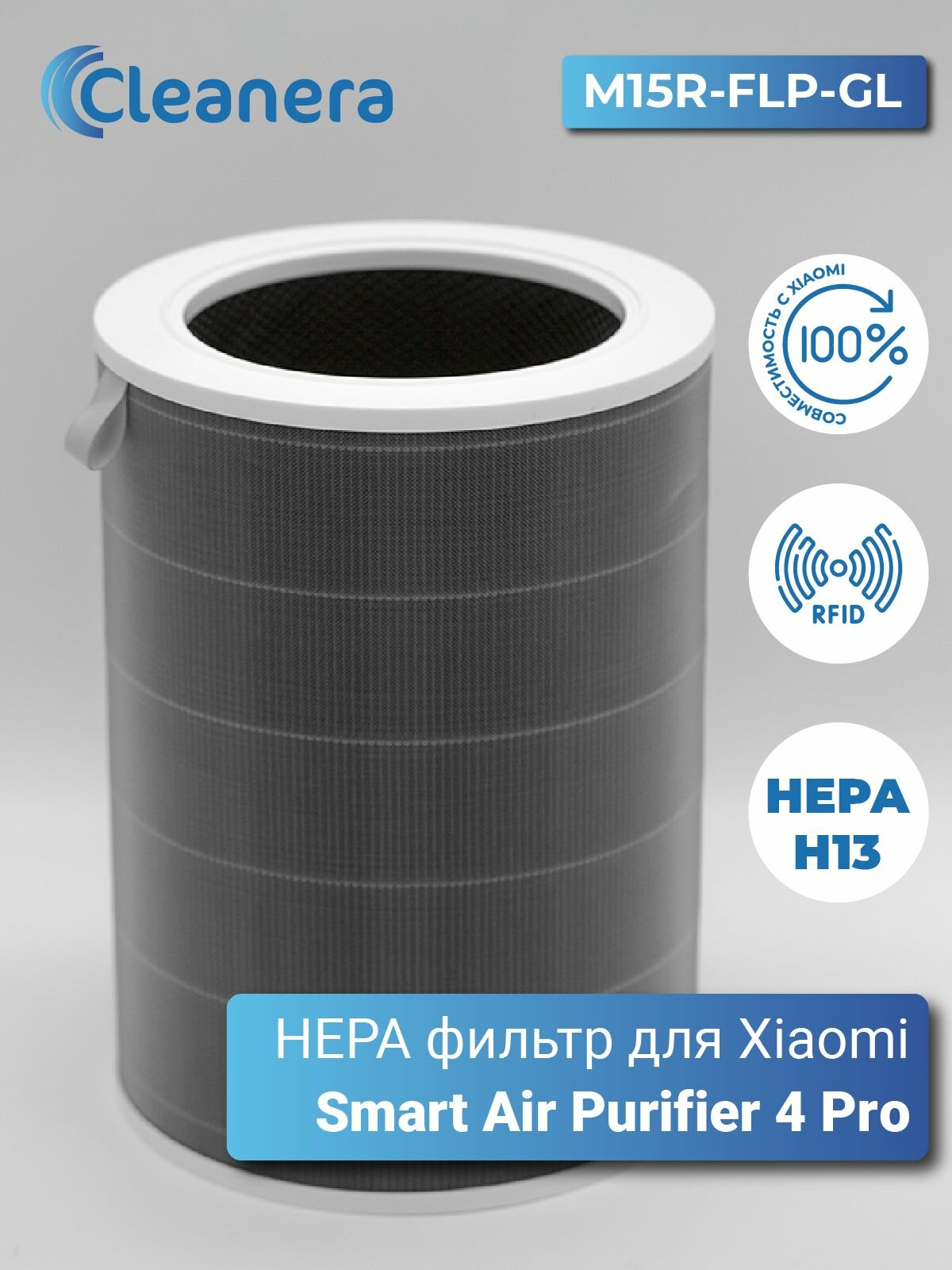 Фильтр для очистителя воздуха Xiaomi Smart Air Purifier 4 Pro с меткой RFID (M15R-FLP-GL (BHR5062GL))