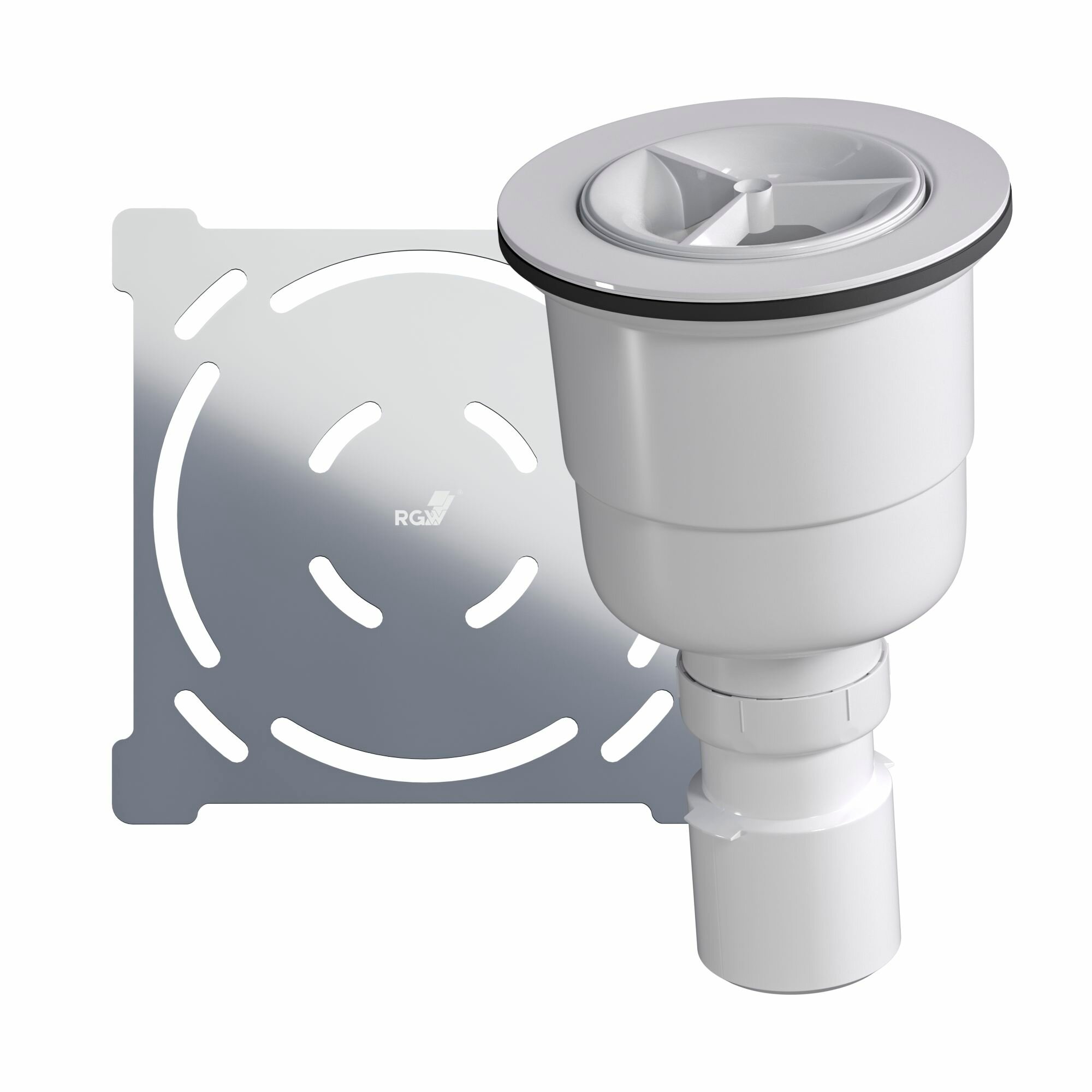 Сифон для душевого поддона RGW S-020 хром