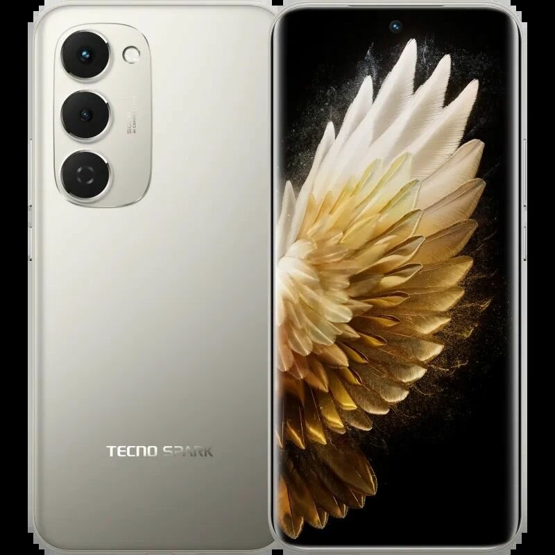 Смартфон Tecno Spark 40Pro Plus Moon Titanium, AMOLED, 6,78", 256ГБ, 8ГБ