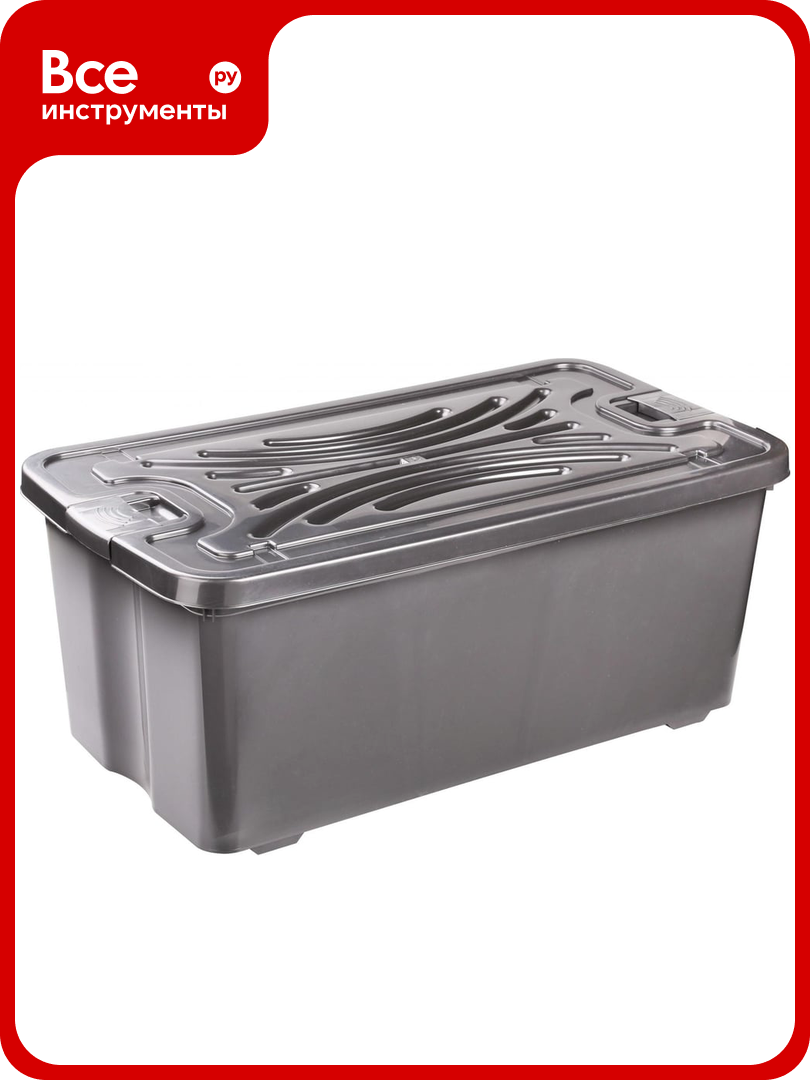 Прямоугольный контейнер ЗПИ Альтернатива Эконом 75 л с крышкой М7359