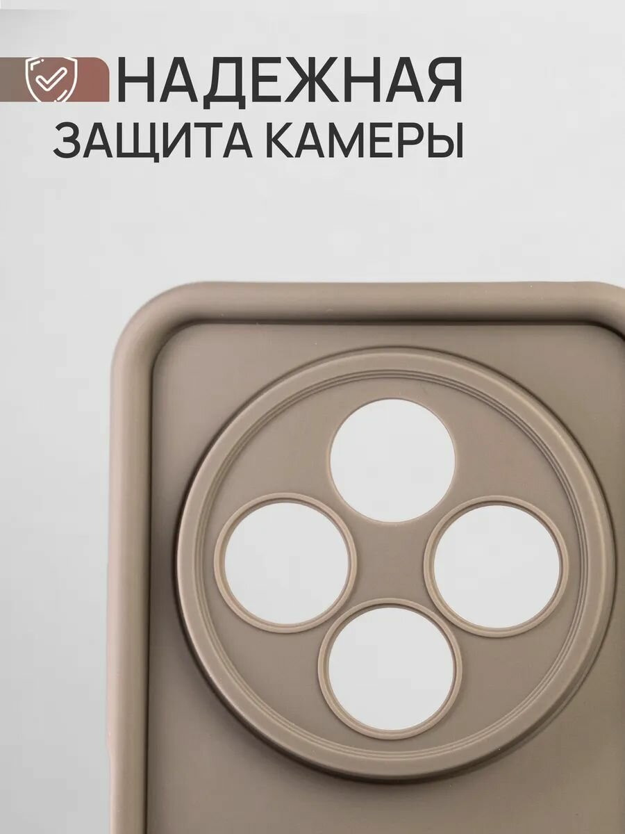 Чехол на Redmi 14c / Poco C75 силикон противоударный, защита камеры, защита от царапин и пыли — фото 1