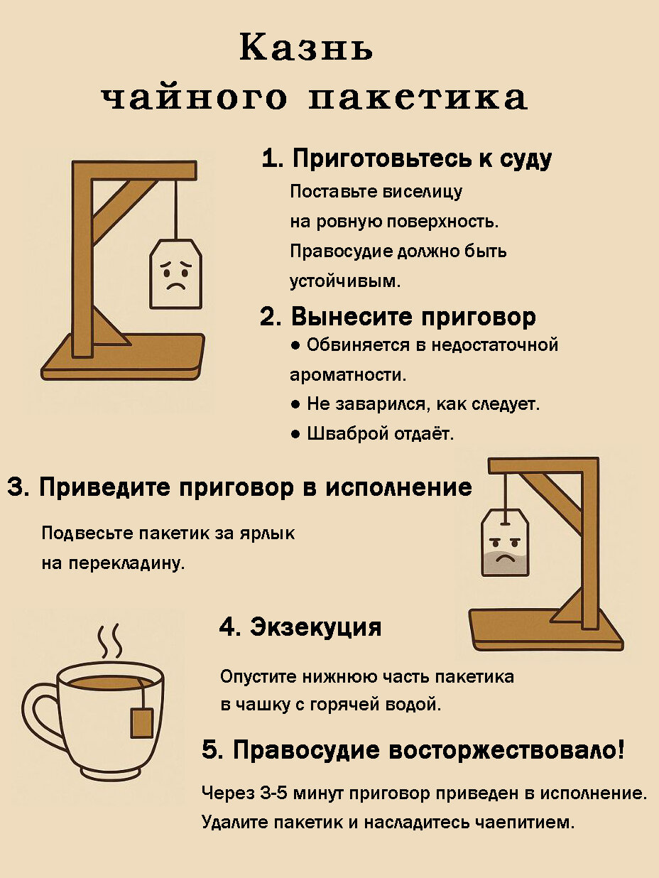"Чайная виселица" прикольный подарок - шутка — фото 1