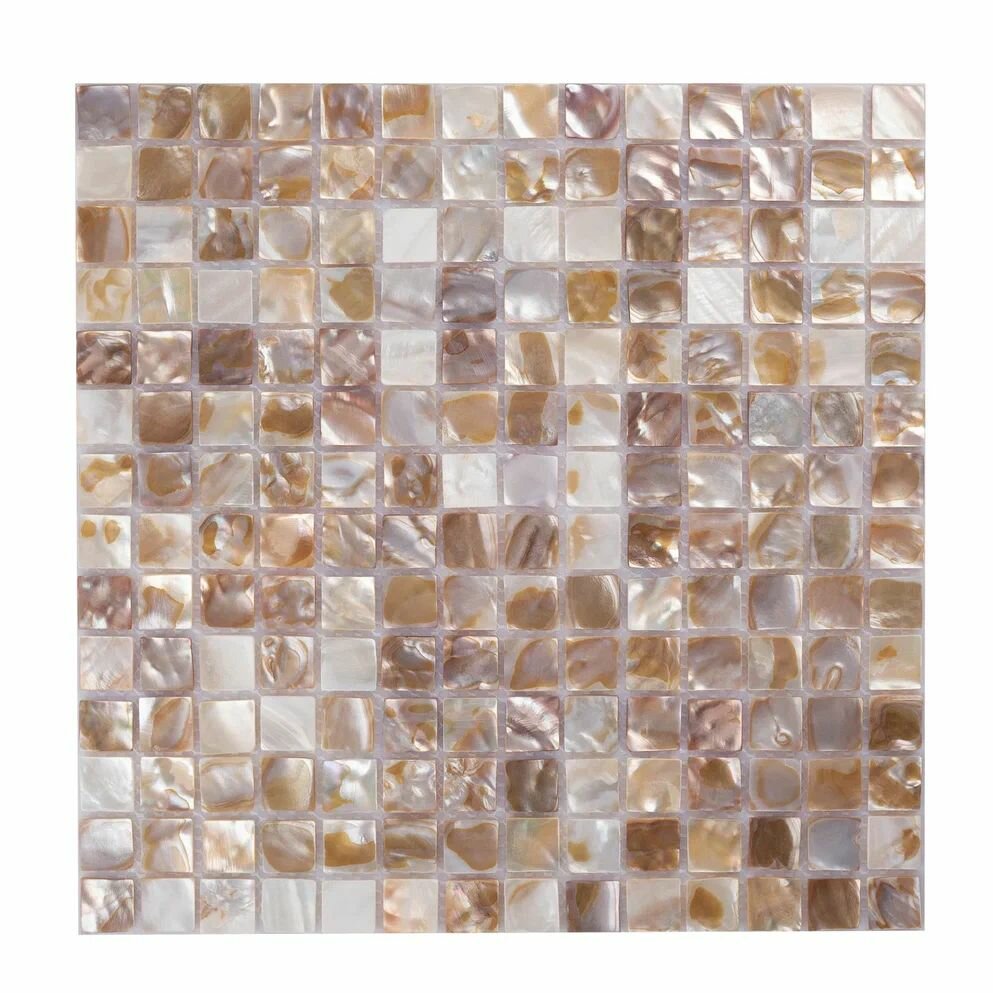 Плитка мозаика из натуральной ракушки КерамограД 305х305см Shell-01/ 5 сеток