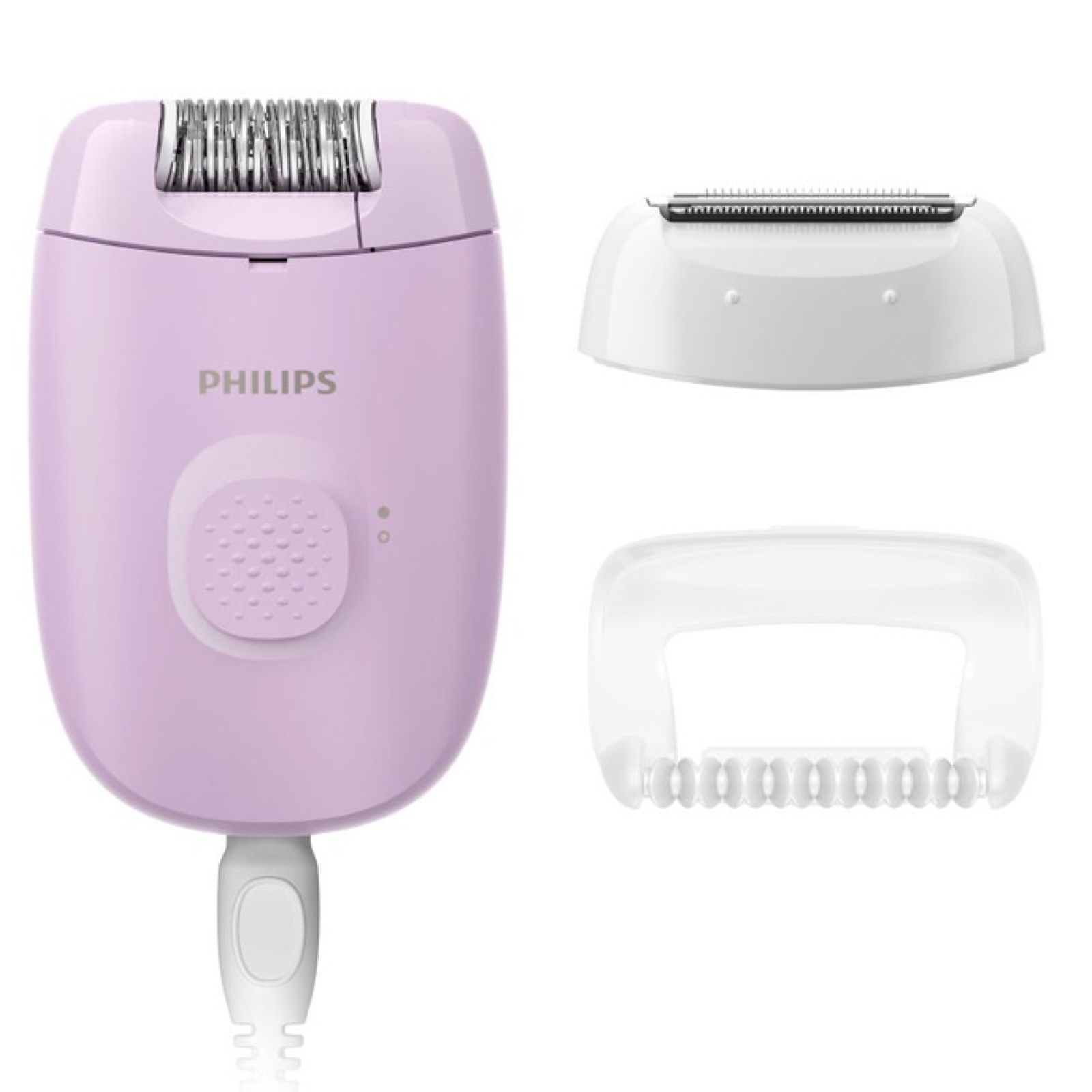 Эпилятор Philips BRE237/00, 1 скорость, питание от сети, массажная насадка