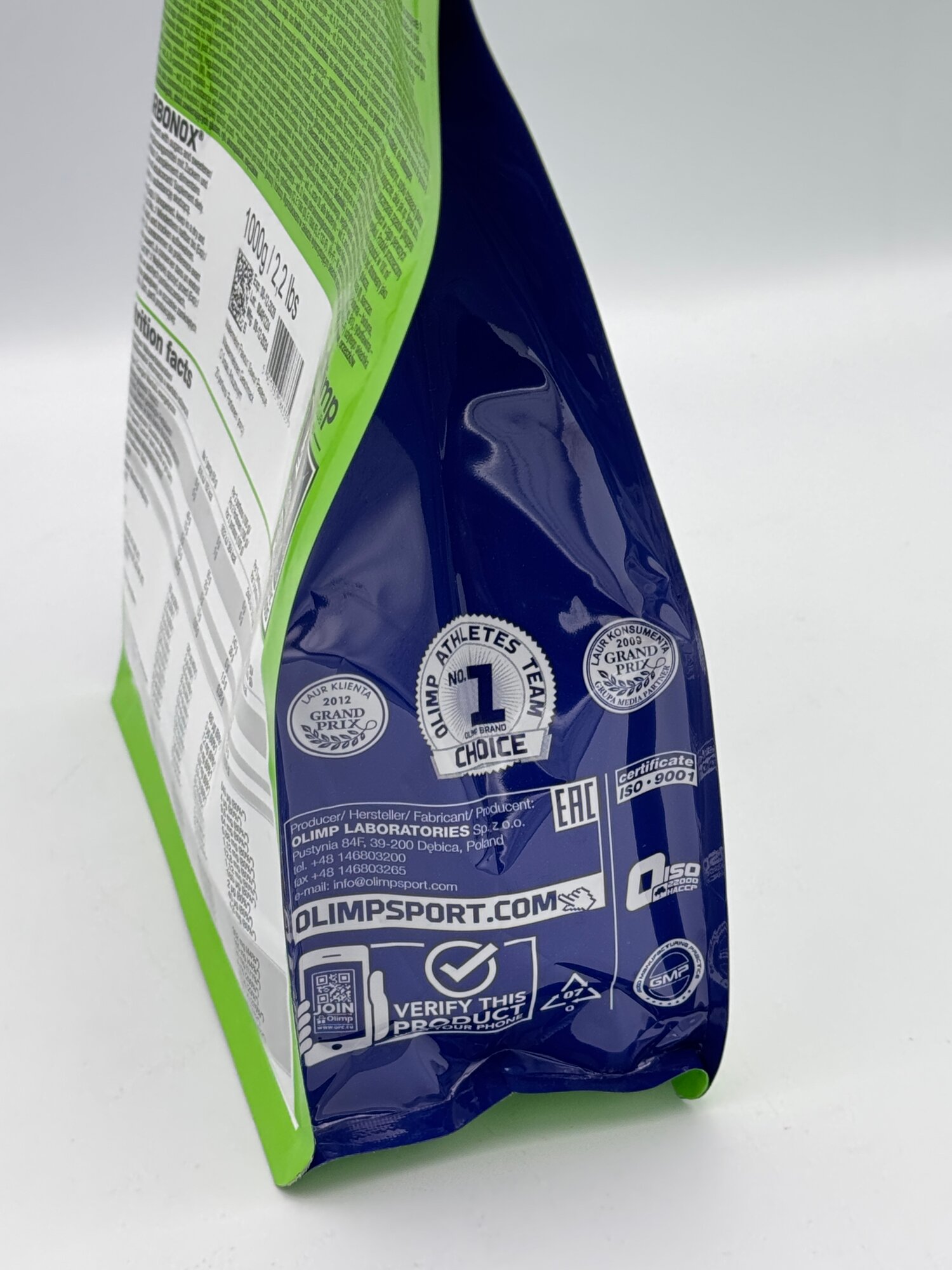 Olimp Carbo nox 1kg вкус blue raspberry flavour вкус арбуз углеводы — фото 1