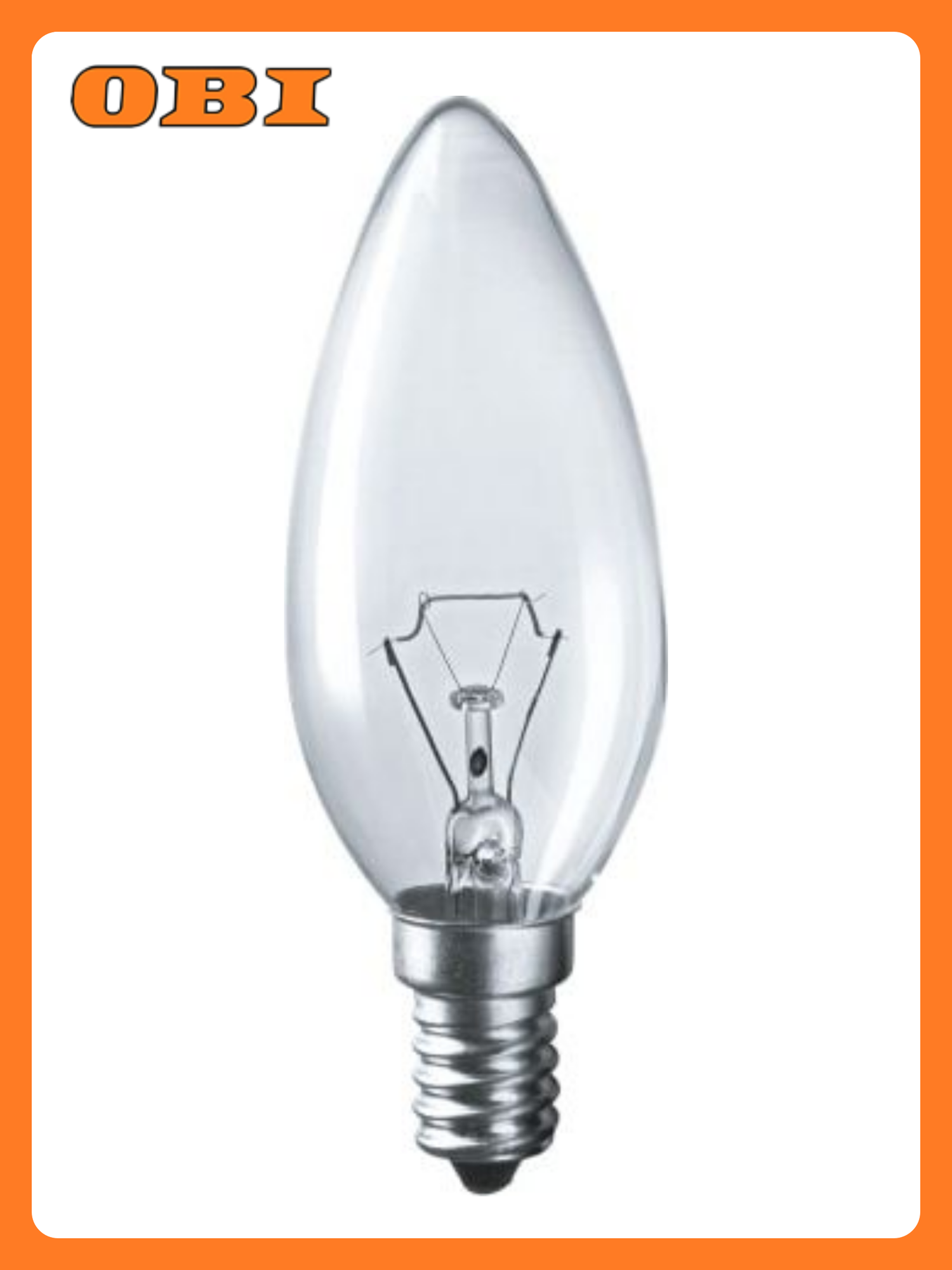 Лампа накал. свеча NAVIGATOR Е14 40Вт прозрачная