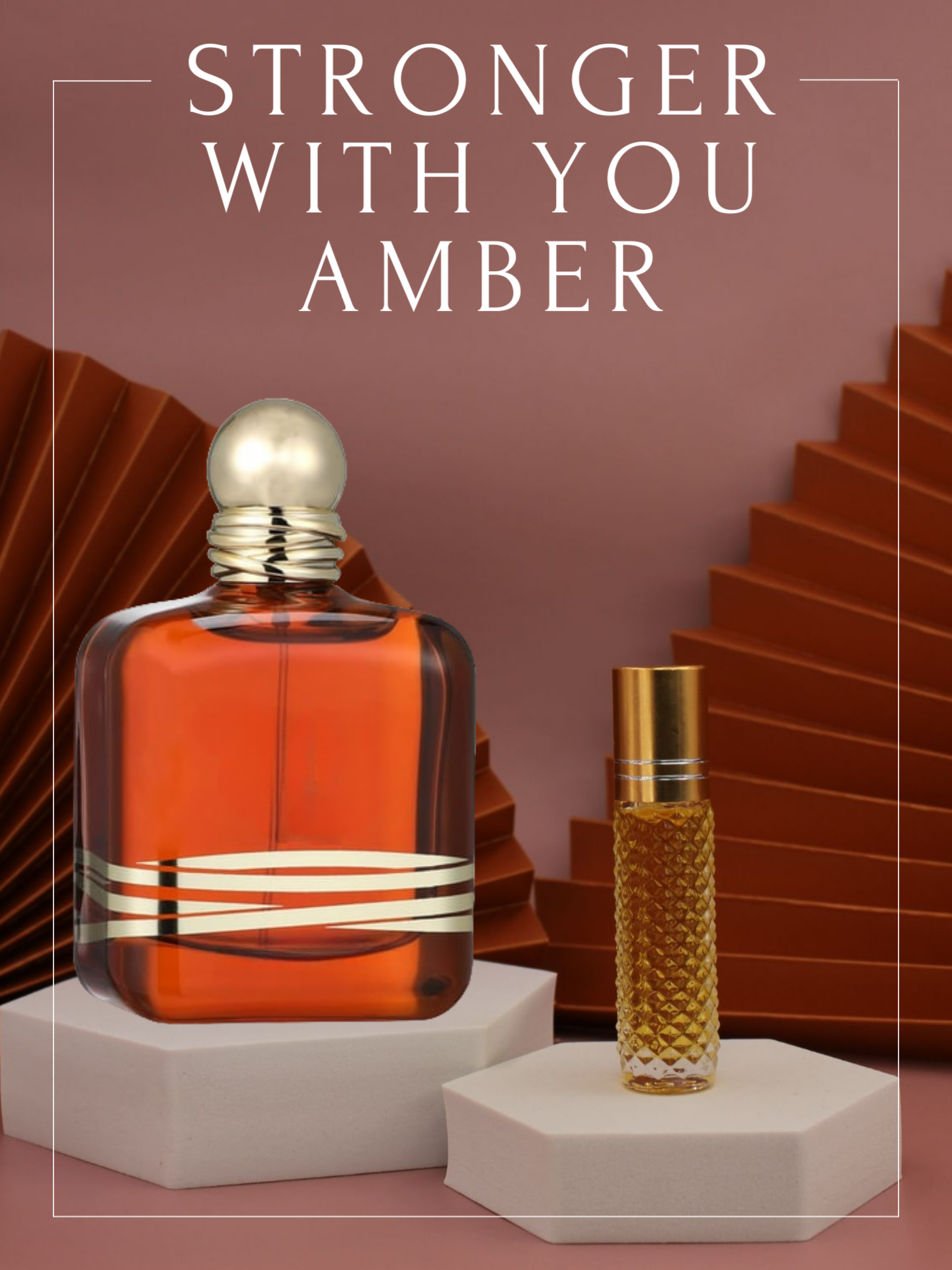 Духи масляные Stronger With You Amber; Timeless Perfume; Стронжер Виз Ю Амбер; роликовый флакон 8 мл