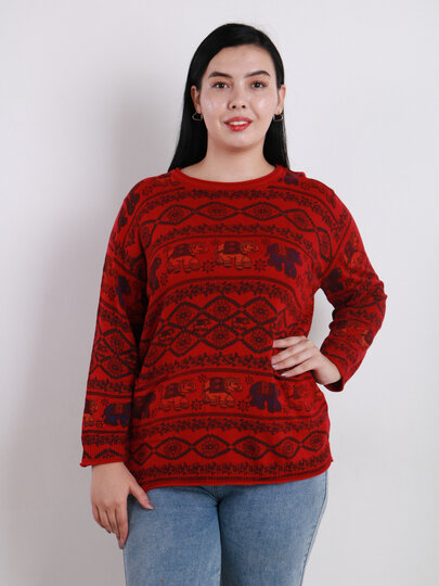 Свитер , размер OneSize, красный — фото 1