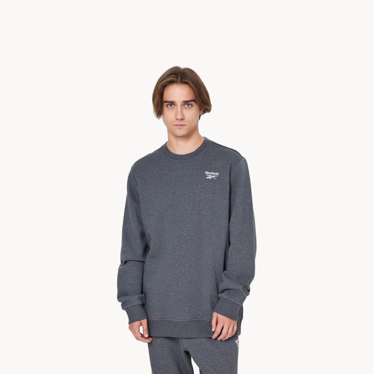 Свитшот Reebok Small Log, размер S INT, , серый