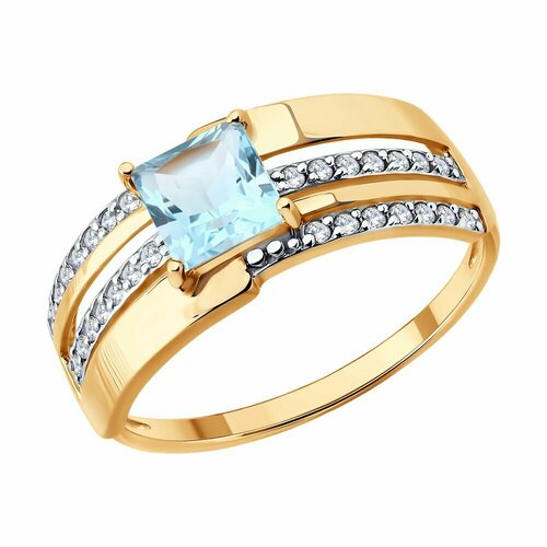 фото Кольцо diamant, красное золото, 585 проба, размер 18.5