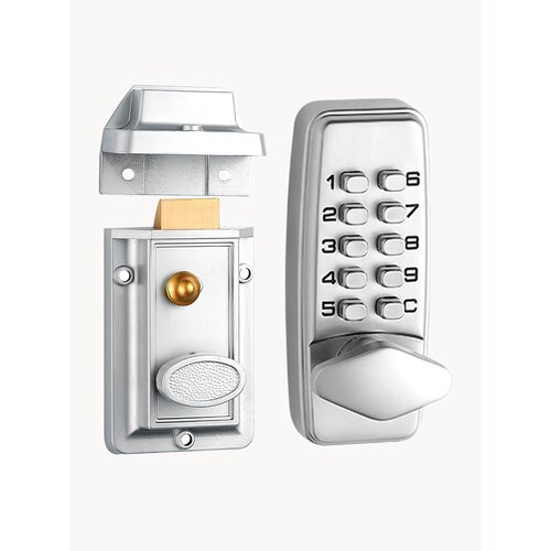 Замок на дверь накладной кодовый с ручкой 5240₽