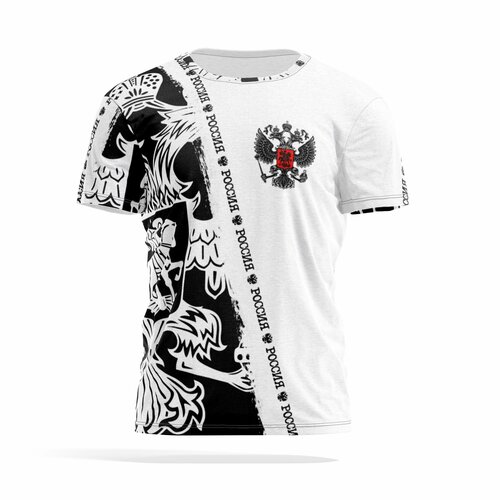 фото Футболка panin brand, размер l, серый, черный